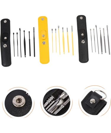 Earwax Remover Set - 3 Piece Ear Pick Kit with Spiral Tools and Pouch - Buy Online on GoSupps.com