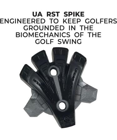 18 Count Black (001)/Silver SOFTSPIKES Ua/Silver Tornado Fast Twist 3.0 Clamshell Cleats - Premium Golf Shoe Spikes - Buy Online on GoSupps.com