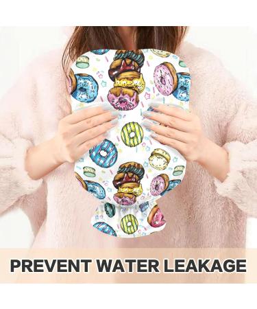 Naanle Vintage Donut Hot Water Bottle | 2L Transparent Large Bed Warmer for Pain Relief & Heat Therapy - Buy Online on GoSupps.com