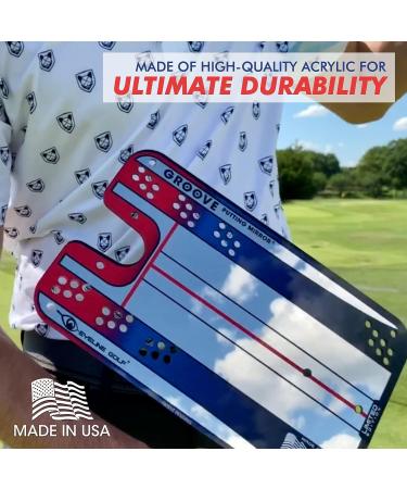 EyeLine Golf Circuit Trainer - Putting Mirror Training Aid for Aligning Eyes, Body, and Putter Face - Indoor/Outdoor Alignment Tool for Impact Stroke Path - Made in USA - Buy Online on GoSupps.com