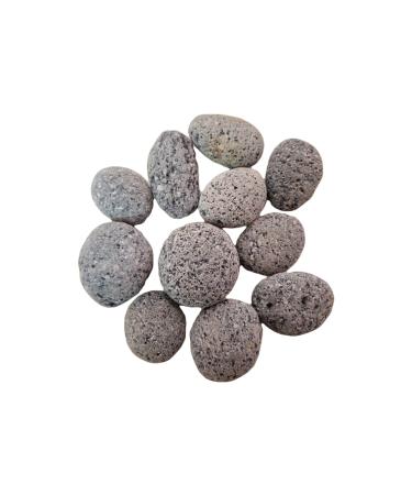 Natunae zen Pebbles aquarium stones 3-5 cm (500 gr) natural stones decoration black lava drummed aquascaping terrarium nano basin