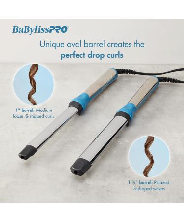 BaBylissPRO Oval Curling Wand 1 inch Silver - Buy Online on GoSupps.com