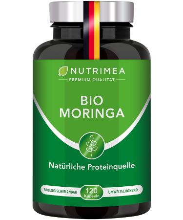 Moringa Oleifera capsules |Organic quality without additives |Made in Germany |Energy tabs in the 4 month supply |Superfood 100% vegan moringa organic - Buy Online on GoSupps.com
