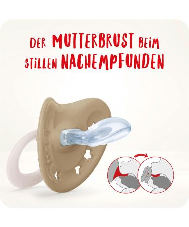 Nuk Signature Day & Night Baby Pacifier Set | BPA-Free Silicone Heart Shape 4 Pieces | Calms 95% of Babies | Glow-in-the-Dark Stars | Ages 18-36 Months - Buy Online on GoSupps.com