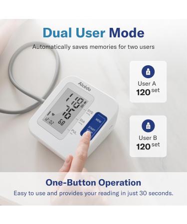Alcedo Blood Pressure Monitor - Automatic Upper Arm BP Machine with Large Cuff 2X 120 Memory - FSA/HSA Eligible International Shipping Available - Buy Online on GoSupps.com