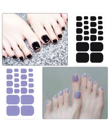 20 Sheets Solid Toenail Polish Stickers - 440 Pcs Self-Adhesive Nail Wraps & Decals for Women & Girls | DIY Toe Nail Strips - Buy Online on GoSupps.com
