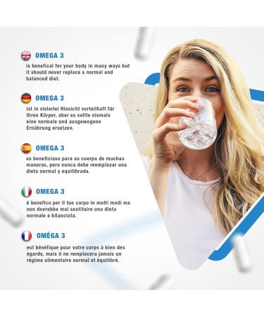 TUDIMO Omega 3 1000 mg per Softgel 100 pcs 3+ Month Supply of Rapid Disintegrating Softgel Capsules each with 1000mg Premium Quality Fish Oil - Buy Online on GoSupps.com