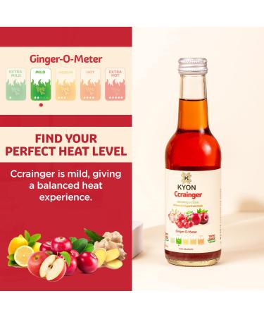 Boisson Kyon Ccrainger Jus de gingembre 250 ml avec canneberge pomme et citron boisson rafra chissante et sans alcool disponible en packs de 6 - Buy Online on GoSupps.com