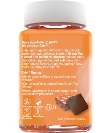 Buy Fixie Energy Soft Chews 50mg Caffeine - Refreshing Orange Flavor | Fast International Shipping - Buy Online on GoSupps.com