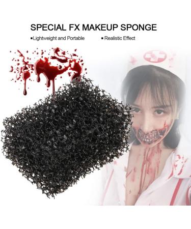 Halloween Makeup Sponge Black Christmas Sponge Blood Scar Wound Cosplay Sponge Modelling Art for Halloween Party (Thick Hole) 1 unit (Confezione da 1) - Buy Online on GoSupps.com