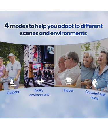 Britzgo Cassette Hearing Aids for Elderly - 4-Speed Mode Easy to Use Clear Sound Quality - Buy Online on GoSupps.com