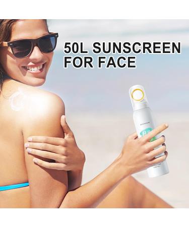 Sunscreen Spray - 50ml Sport Sunscreen Suntan Lotion Sunblock Spray | Sunblock Cream Sun Protection Screen Protector for Outdoor Use Women & Men Dermatologist Recommended Sunscreen - Buy Online on GoSupps.com
