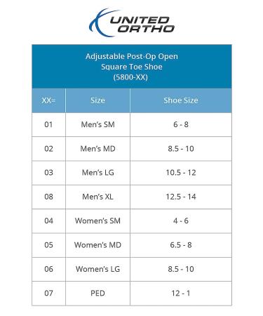 United Ortho Women's Large Adjustable Recovery Shoe for Broken Foot - Orthopedic Post-Op Support - Buy Online on GoSupps.com