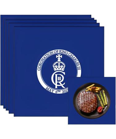 Union Jack Party Supplies Tableware Set - Party Tableware for King Charles III Coronation - King Charles Coronation 2023 Set Contain Union Jack Napkins/Coronation Plates/Tableware/Paper Cup 16 Napkins - Buy Online on GoSupps.com