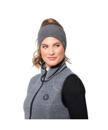 Giesswein Headband Kanzelwand - Unisex Merino Wool Outdoor Hair Band for Winter Sports - Slate Color - Buy Online on GoSupps.com