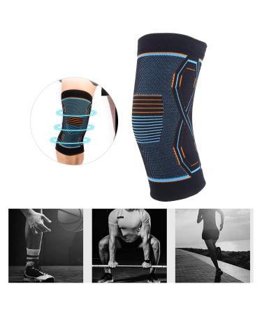 Sports Knee Brace | Nylon Compression Knee Sleeve & Adjustable Strap | Running & Fitness Support (S - Buy Online on GoSupps.com