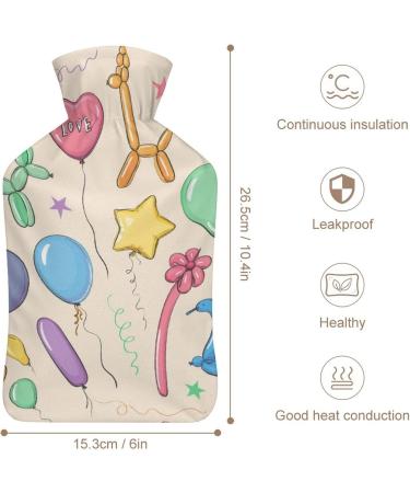 Balloon Animal Hot Water Bottle with Plush Cover | Hand Warmer for Adults & Children - 26.5x15.3cm | International Shipping - Buy Online on GoSupps.com