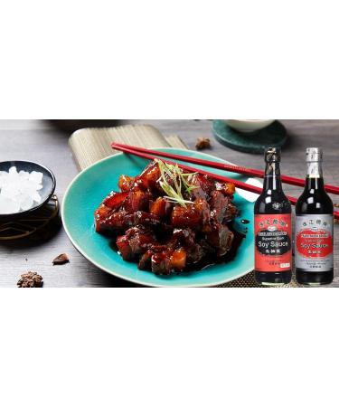 Pearl River Bridge Dark and Light Soy Sauce Combo Set Naturally Brewed 500ml (Pack of 2) - Buy Online on GoSupps.com