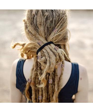 Rose Gold Loc Jewelry Set - 25Pcs Hair Accessories for Women with Metal Clips - Style 16 - Buy Online on GoSupps.com