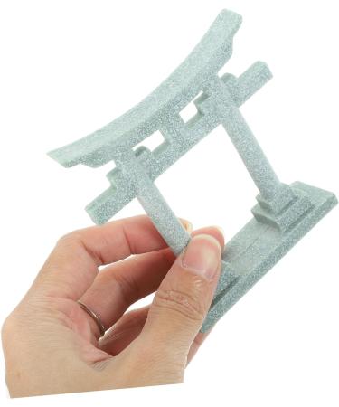 FUNOMOCYA Japanese Torii Model Home Decor Ornament Birdie House Accessories Mini Torii Gate Statue Resin Mini House Torii Gate Japanese Torii Gate Crafts Miniature Torii Gate Pvc Grey 8.50X8.00X2.50CM - Buy Online on GoSupps.com