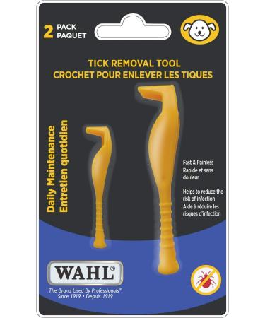 Wahl Canada Tick Removal Tool Pet Tick Remover Comb for Pets Painless Tick Removal Slide & Twist Tick Removal Tools for Dogs & Cats 2 Sizes Small & Large Reduces Risk of Infection - Model 59800 - Buy Online on GoSupps.com