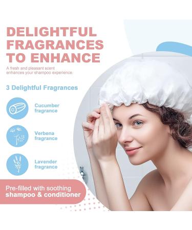 OK TAPE No Water Shampoo Caps (6-Pack) | Rinse Free Conditioning Shower Cap | Microwaveable | Cucumber Lavender Verbenae | 6 Count - Buy Online on GoSupps.com