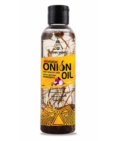 urbangabru Ayurvedic Onion Oil controls hair fall  dandruff control and for healthy hair growth (7 Fl Oz)