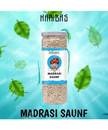 HARIBAS Madrasi Mukhwas (White Madrasi Saunf) 200GX2 in Tin Can| Pure and Premium Mukhwas Mouth Freshener | Mouth Freshener Madrasi Mukhwas ( White Madrasi Saunf ) 200GX2_Packing May Vary - Buy Online on GoSupps.com
