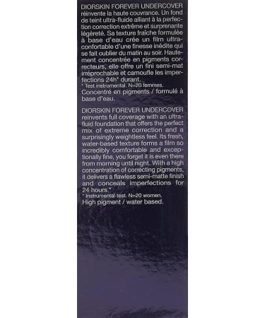 Christian Dior Diorskin Forever Undercover Foundation - 040 Honey Beige 1.3 Oz for Women - Buy Online on GoSupps.com