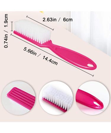 HOFASON 20Pcs Handle Grip Nail Brush - Manicure Cleaning Brushes Kit for Toes and Nails - Men and Women - Random Colors - Buy Online on GoSupps.com