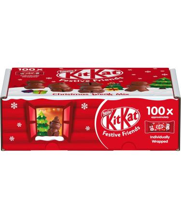 Nestle Kit Kat Christmas Friends 100 Assorted Milk Chocolate Christmas Figures Bulk Chocolate Box 820 g - Buy Online on GoSupps.com