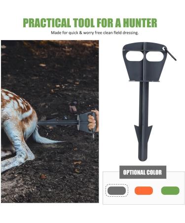 Hunters Out Tool - Hunting Cleaning Accessories | Large Animal Anal Cleaning Tools | Animal Anal Dressing Tools With Carabiner | Animal Anal Dressing Tool For Deer Large Livestock Gray - Buy Online on GoSupps.com