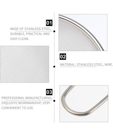 BESPORTBLE 2pcs Pet Sand Shovel Sand Filter Mesh Reptile Sand Shovel Sieve Filter Pet Supplies Reptile Supplies Reptile Cleaning Tool Filter Shovel Stainless Steel Filter 26x14cmx2pcs Silverx2pcs - Buy Online on GoSupps.com