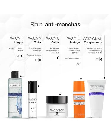 Bella Aurora Night Cream Anti-Manchas and Anti-Edad 50 ml | Antiarrugas | Eficacia para Manchas en la Cara y Arrugas | Despigmenting Facial and Moisturizing | B7 - Buy Online on GoSupps.com