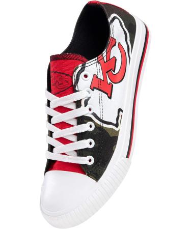 Kansas City Chiefs Women's Camo Low Top Canvas Shoes - Size 11 - Buy Online on GoSupps.com