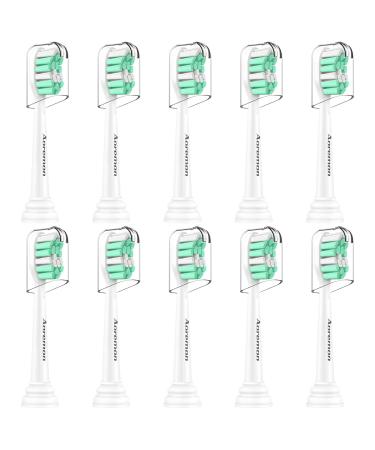 Aoremon Replacement Toothbrush Heads for Philips Sonicare HX9023/65, 10 Pack Green - Buy Online on GoSupps.com