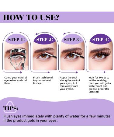 Buy Bond and Seal Lash Glue - 10ml Waterproof Strong Hold for DIY Lash Extensions | 72 Hours Long Lasting | House of Lash Clusters - Buy Online on GoSupps.com