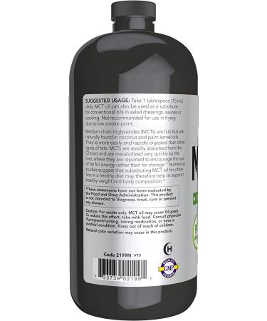 NOW Sports MCT Oil 14g - 32oz Liquid for Weight Management - Buy Online on GoSupps.com