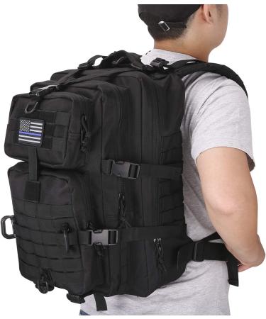 Hannibal Tactical MOLLE Assault Pack - Military Army Backpack, Black - Buy Online on GoSupps.com