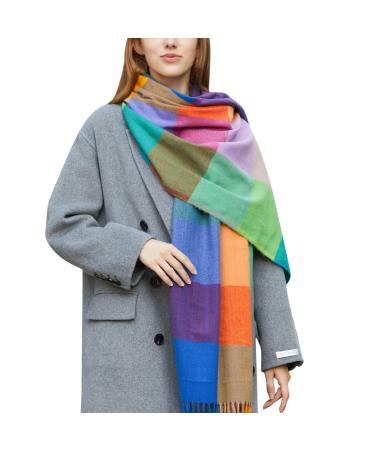 Ladies Cotton Scarf Elegant Luxurious Scarf Cape Scarf Button Scarf Ladies Scarves for Every Season Winter Scarf One Size G