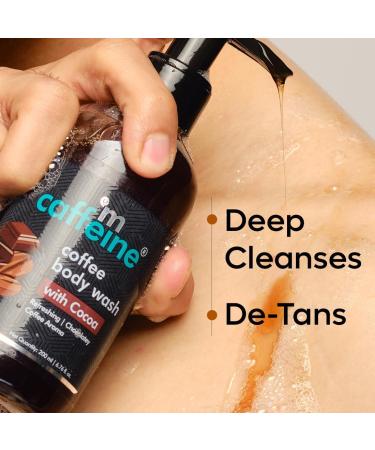 Coffee Body Wash with Cocoa | De-Tan & Deep Cleansing Gel | Vitamin E Enriched | Energizing Chocolate Aroma | Unisex | 200ml - Buy Online on GoSupps.com