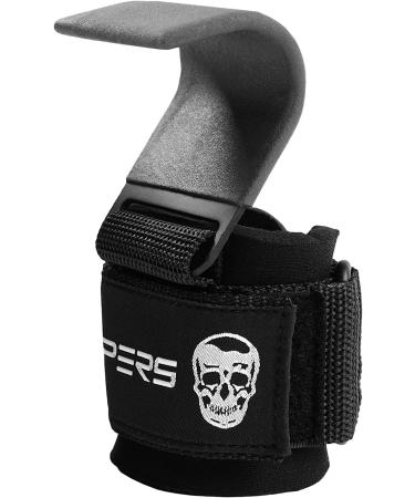 Gymreapers Weight Lifting Hooks - Heavy Duty Power Wrist Straps for Deadlifts, Pull Ups, Shrugs - Men and Women Gym Gloves (Gray) - Buy Online on GoSupps.com