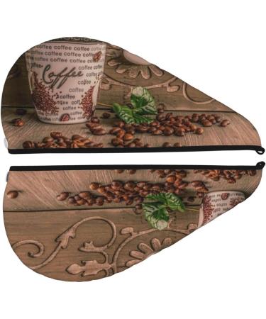 Shop Super Absorbent Coffee Beans Microfiber Hair Towel Wrap for Women | Quick Dry Coral Velvet for Long Curly & Thick Hair - Buy Online on GoSupps.com