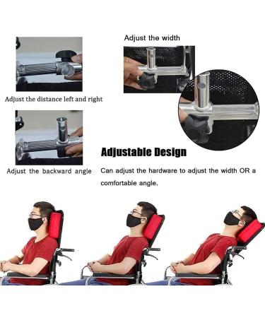 Wheelchair Headrest Backrest Neck Support Head Wheelchair Headrest Head Padding Portable Universal Wheelchair Accessories for Elderly C One Size - Buy Online on GoSupps.com