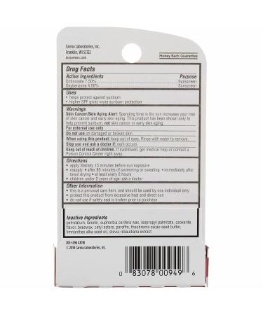 Carmex Click-Stick Moisturizing Lip Balm SPF 15 Cherry 0.15 oz (Pack of 6) Cherry 0.15 Ounce (Pack of 6) - Buy Online on GoSupps.com