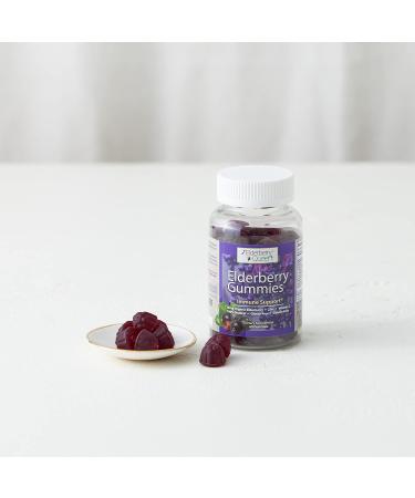 Elderberry Queen Organic Elderberry Gummies 60 ct - Immune Support Gummies with Vitamin C & Zinc - Elderberry Vitamin Gummies for Adults and Kids - Buy Online on GoSupps.com
