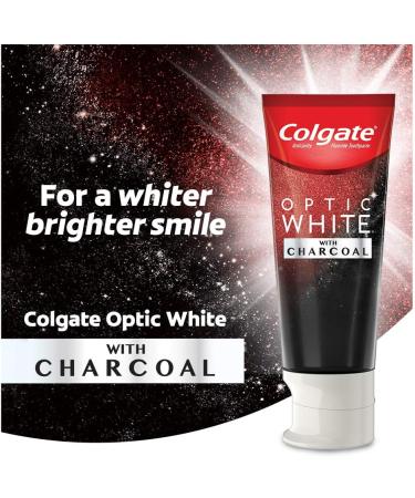 Colgate Optic White with Charcoal Toothpaste Cool Mint Paste 90 mL - Buy Online on GoSupps.com