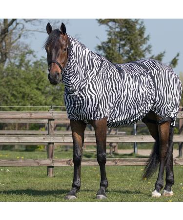 QHP Eczema Blanket with Neck & Removable Belly Flap - 85 cm Zebra | International Shipping Available - Buy Online on GoSupps.com