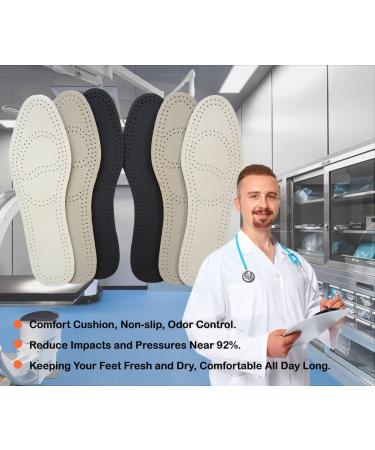 Buy Bellcon Leather Insoles for Men | Thin Sole Replacement Shoe Pads | Comfortable & Nonslip Inserts | Odor Eaters | 3 Pairs US 8-8.5 / EU 41 - Buy Online on GoSupps.com