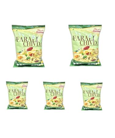 Saras Farali Chevda 200g (Pack of 5) | Fasting Special Snack | Namkeens | Indian Snacks | Crunchy and Flavorful